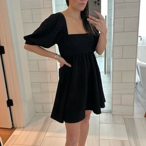 Free People Violet Mini Dress with bow in back